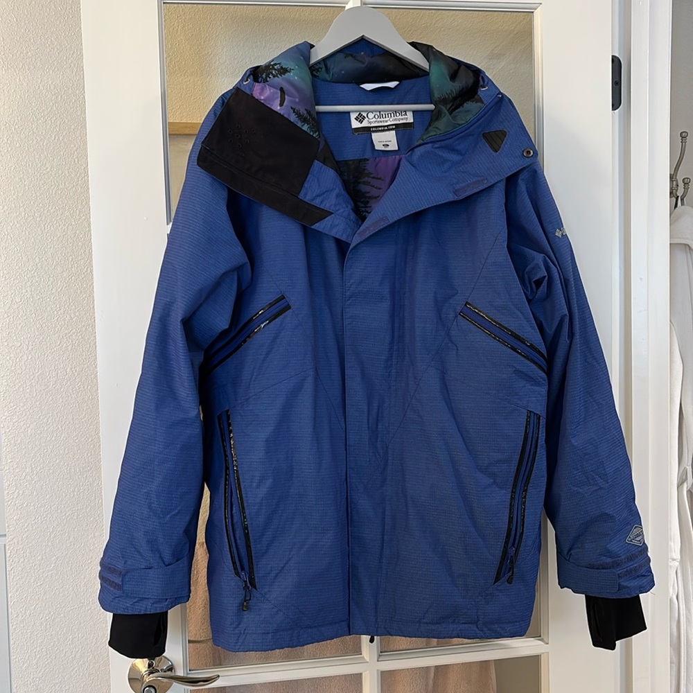 Columbia ski snowboard snow jacket coat blue XL